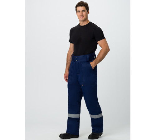Брюки зимние Экспертный-Люкс (Смесовая, 210), темно-синий