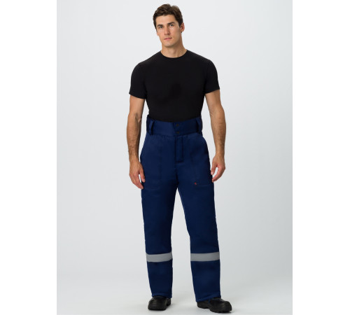 Брюки зимние Экспертный-Люкс (Смесовая, 210), темно-синий