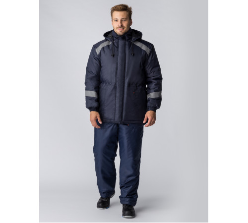 Куртка зимняя Прогресс (Оксфорд), темно-синий