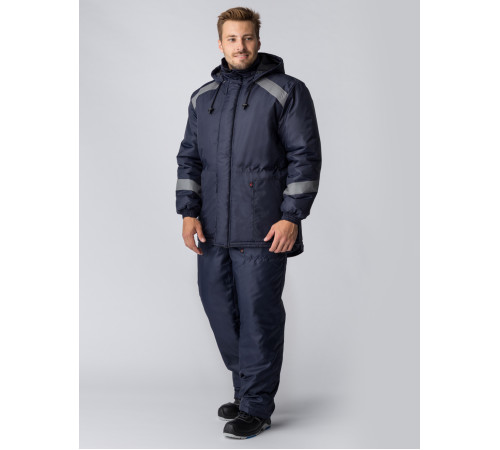 Куртка зимняя Прогресс (Оксфорд), темно-синий