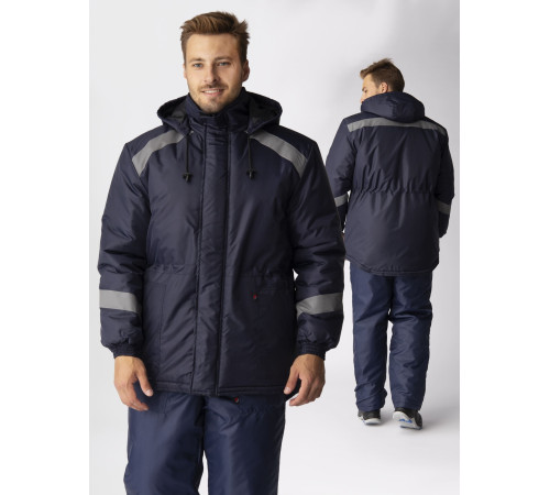 Куртка зимняя Прогресс (Оксфорд), темно-синий