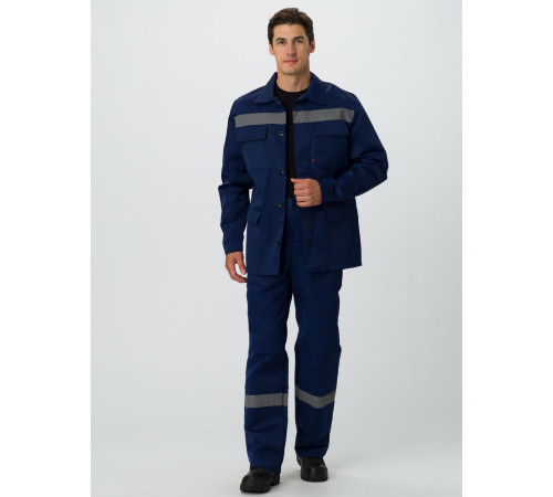 Костюм Экспертный-Люкс СОП (тк.Смесовая,210) брюки, т.синий