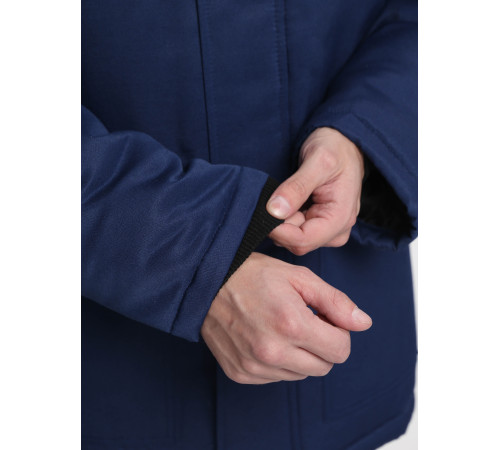 Куртка зимняя Бригада NEW (тк.Смесовая,210), т.синий/васильковый