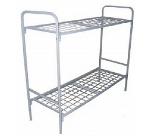 Кровать металлическая двухъярусная сетка (К-2.700СП 100х100 эконом)