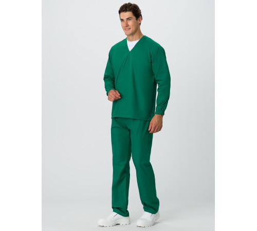 Костюм мужской ХАССП-База (тк.ТиСи,120), т.зеленый