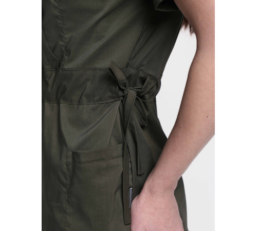 Костюм женский хирургический Модерн-004 (тк.Стрейч,120) MedLine, хаки