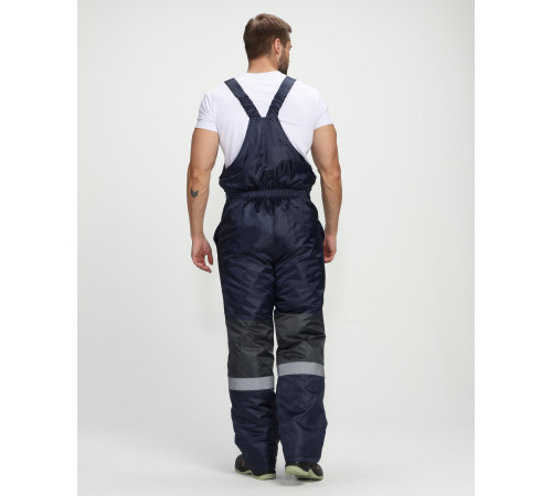 Костюм зимний Профи (тк.Оксфорд) п/к, т.серый/т.синий