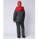 Куртка зимняя женская Снежана (Дюспо), темно-серый/красный