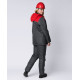 Куртка зимняя женская Снежана (Дюспо), темно-серый/красный