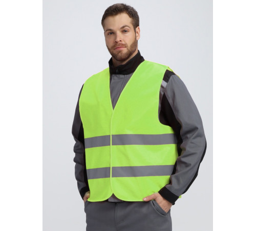 Жилет сигнальный ProfLine Base (тк.Полиэфир,100), желтый