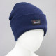 Шапка трикотажная двойная утепленная Север, темно-синий