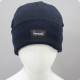 Шапка трикотажная двойная утепленная Север, темно-синий