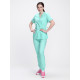 Костюм женский хирургический Модерн-004 (тк.Стрейч,120) MedLine, мятный