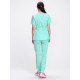 Костюм женский хирургический Модерн-004 (тк.Стрейч,120) MedLine, мятный