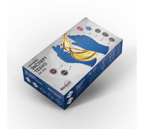 Перчатки Manipula Specialist® Эксперт Техно (нитрил 0,20мм, упак. 25пар), DG-026