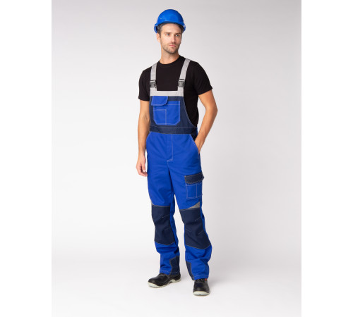 Костюм Формула (тк.Смесовая,240) п/к, васильковый/т.синий/серый