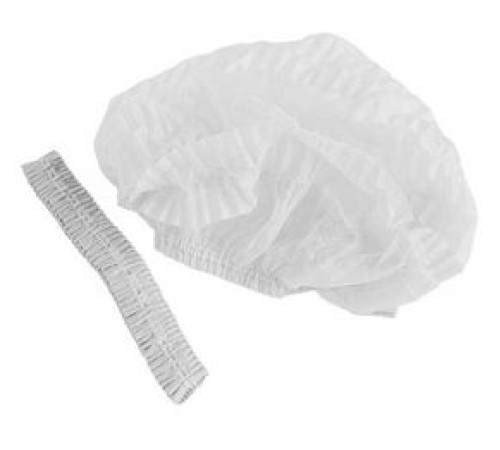 Шапочка из спанбонда 12 гр/м2 белая (100 шт.)