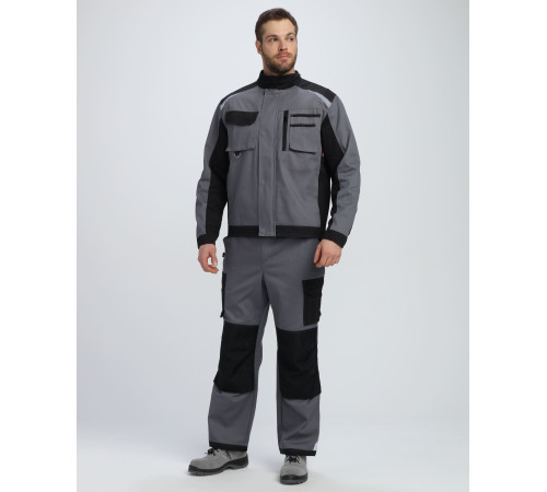 Куртка Милан CH (тк.Смесовая,260), т.серый/черный