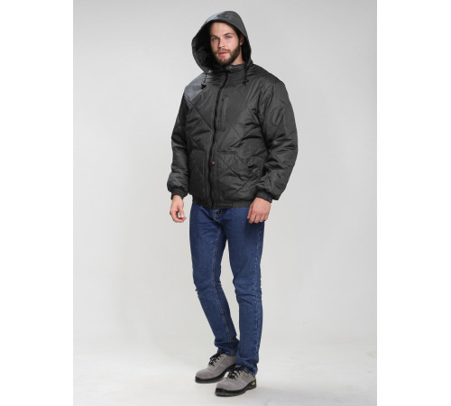 Куртка демисезонная Бомбер-Люкс (тк.Дюспо), серый