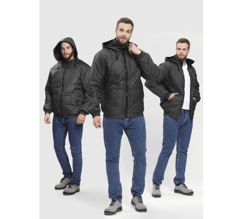 Куртка демисезонная Бомбер-Люкс (тк.Дюспо), серый