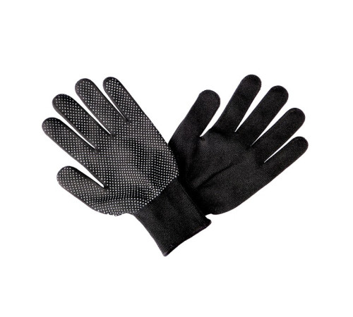 Перчатки нейлоновые с ПВХ ТОЧКА черные