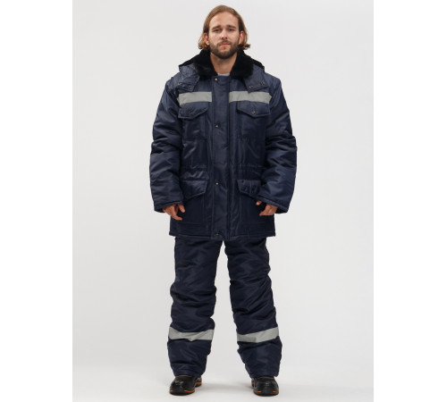 Костюм зимний Мастер NEW (тк.Оксфорд) п/к, т.синий КОС 912