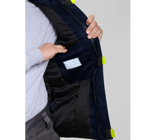 Жилет утепленный Фаворит (тк.Смесовая,210), т.синий/васильковый