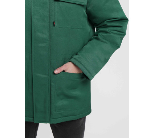 Куртка зимняя Бригада NEW (тк.Смесовая,210), зеленый/лимонный