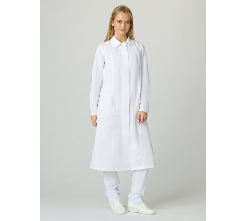 Халат женский ХАССП-Премиум (тк.Оптима,160), белый