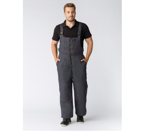 Полукомбинезон зимний Фаворит (тк.Смесовая,240), т.серый