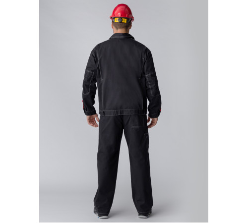 Костюм Флагман-Фаворит-1 (тк.Саржа,250) брюки, т.серый/серый