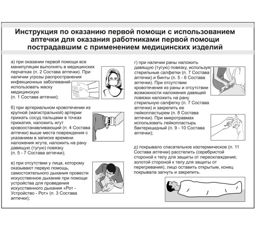 Аптечка ФЭСТ первой помощи работникам футляр из полистирола 285х255х100 (3763)