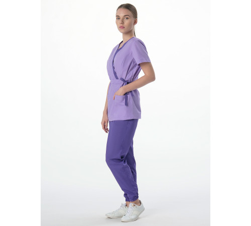 Костюм женский Симпл-001 (тк.Смесовая,120) MedLine, фиолетовый/сирень