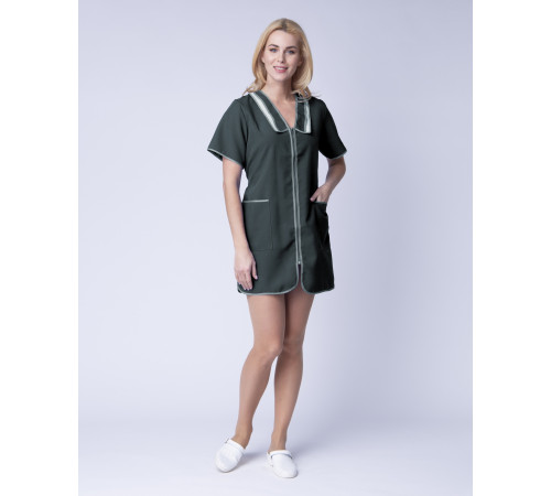 Халат женский Сакура (тк.Габардин), серый