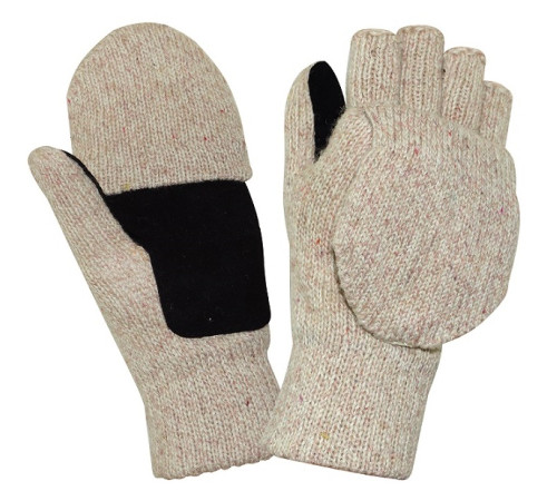 Перчатки-варежки АЙСЕР со спилковыми накладками (утеп.Тинсулейт)