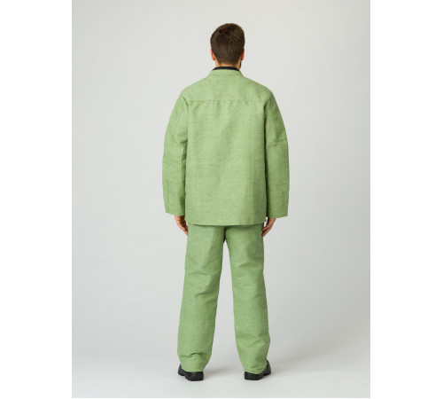 Костюм сварщика усиленный 1 кл.защиты (тк.Брезент, 480), хаки