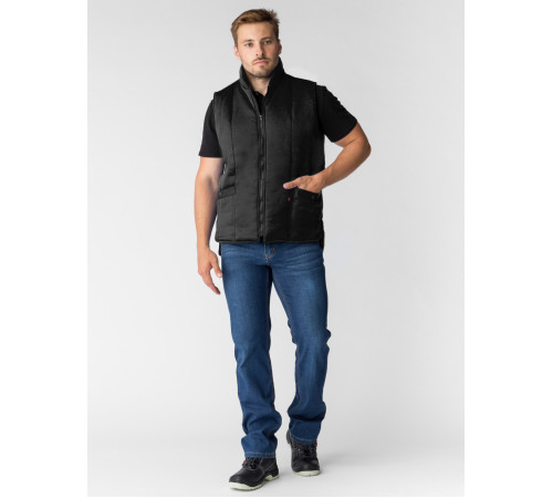 Жилет утепленный Универсальный (тк.Смесовая,210), черный