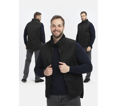 Жилет утепленный Универсальный (тк.Смесовая,210), черный