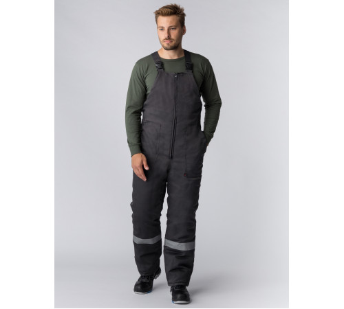 Костюм зимний Партнер NEW (Смесовая, 210) п/к, темно-серый/оранжевый