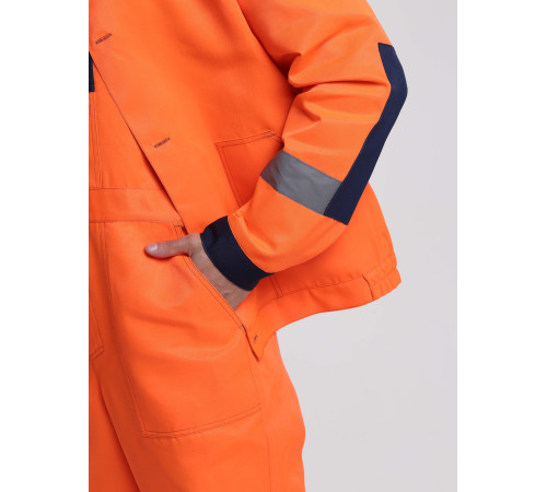 Костюм сигнальный Легион-2 СОП (тк.Смесовая,210) п/к, оранжевый/т.синий