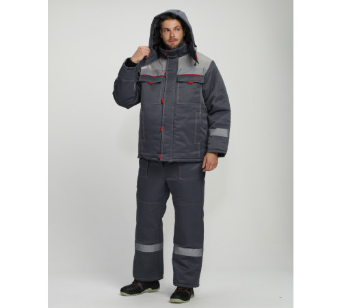 Костюм зимний Фаворит-2 NEW (тк.Смесовая,210) п/к, т.серый/св.серый Костюм зимний Фаворит-2 NEW (тк.Смесовая,210) п/к, т.серый/св.серый