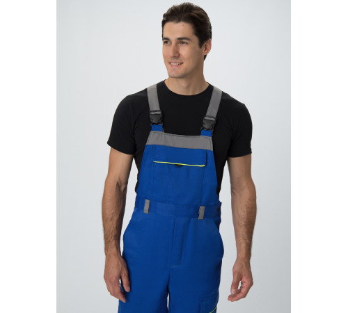 Костюм Практик СОП (тк.Смесовая,210) п/к, васильковый/серый