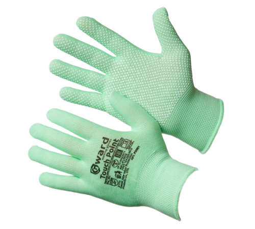 Перчатки Gward нейлоновые с микроточкой ЕвроПВХ, P3001