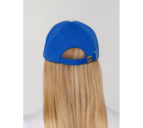 Бейсболка Honor, ярко-синяя с белым кантом