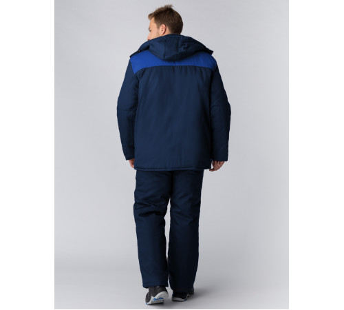 Куртка зимняя Фаворит (тк.Смесовая,240), т.синий/васильковый/серый