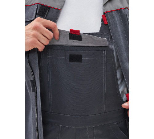 Костюм Фаворит-2 усиленный IMP (тк.Смесовая,210) п/к, т.серый/серый/красный