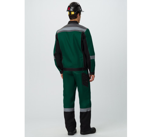 Костюм Виват-2 Премиум IMP (тк.Смесовая,240) п/к, зеленый/черный/серый
