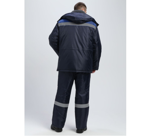 Куртка зимняя Бригада NEW (тк.Оксфорд), т.синий/васильковый