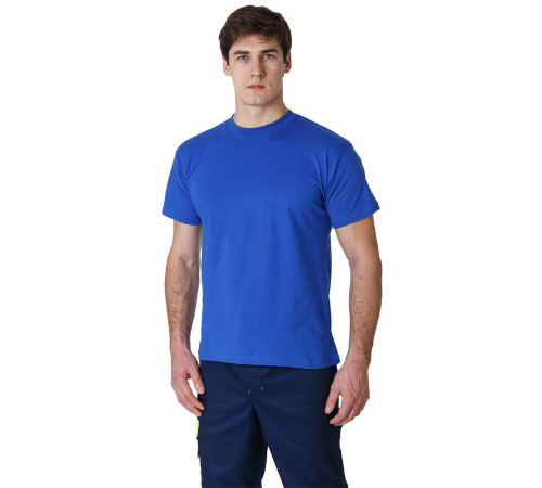 Футболка (тк.Трикотаж,160), васильковый