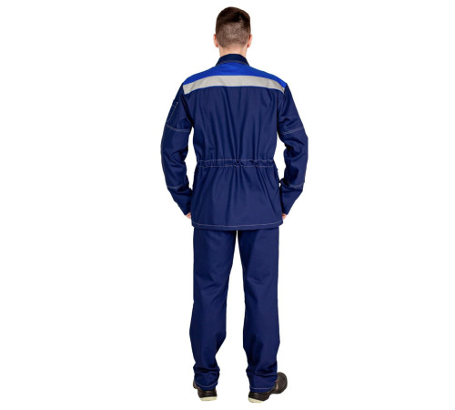 Костюм Строитель СОП (тк.Саржа,240) брюки, синий/васильковый